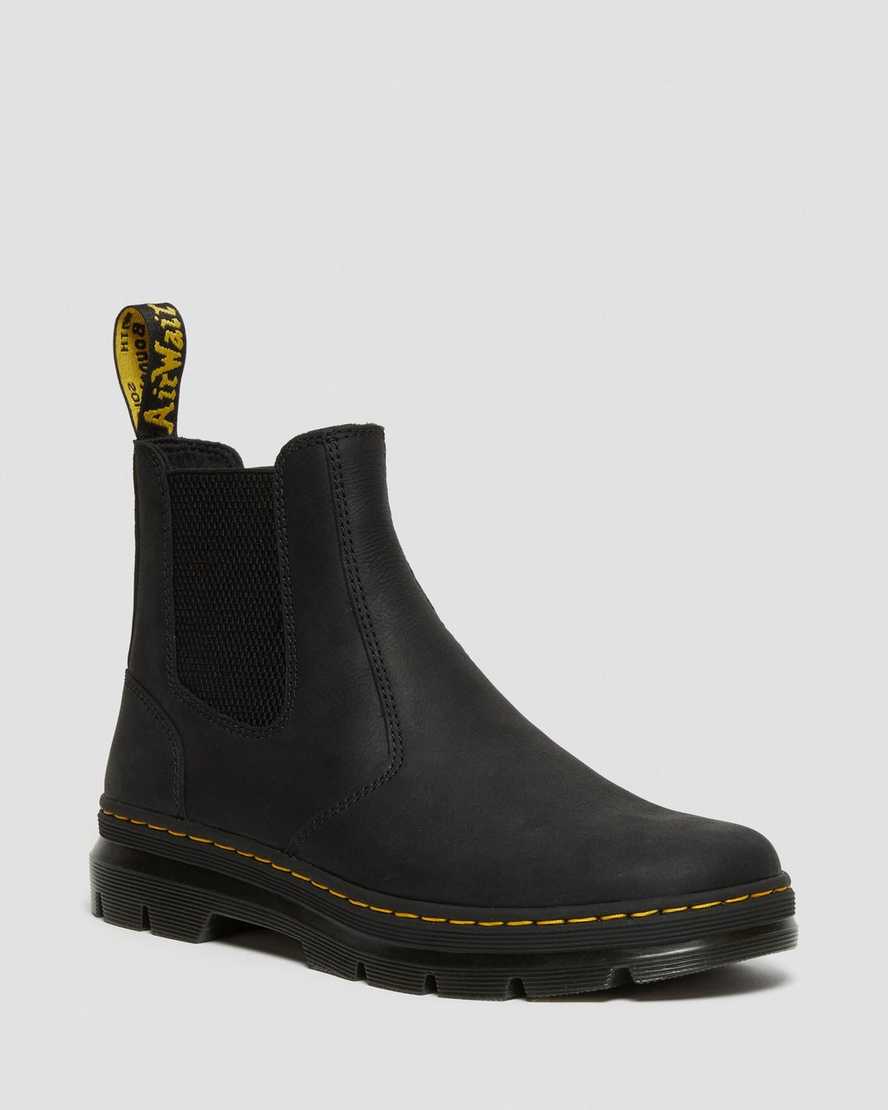 Dr. Martens 2976 Nahka Casual Miesten Chelsea Nilkkurit - Mustat Nilkkurit [654-BEGZYS]